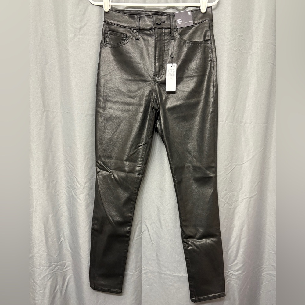 NWT Express Coated Black Skinny Jeans